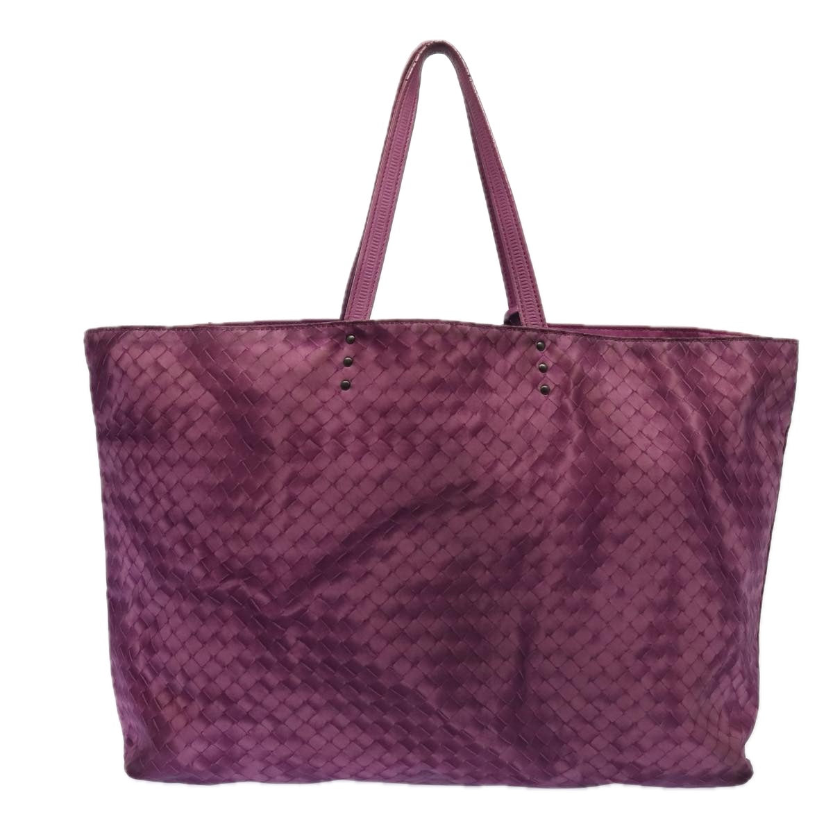 BOTTEGA VENETA Tote Bag Nylon Purple Auth mr465 - 0