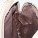 FENDI Zucchino Canvas Shoulder Bag Beige Auth mr470-20