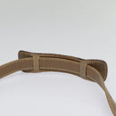 FENDI Zucchino Canvas Shoulder Bag Beige Auth mr470-8