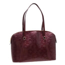 LOUIS VUITTON Monogram Vernis Avalon zip Hand Bag Amarante M91594 LV Auth mr482-1