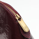 LOUIS VUITTON Monogram Vernis Avalon zip Hand Bag Amarante M91594 LV Auth mr482-10