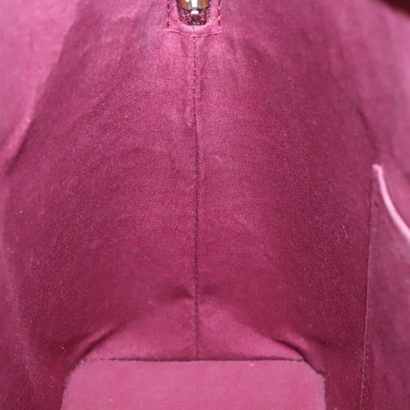 LOUIS VUITTON Monogram Vernis Avalon zip Hand Bag Amarante M91594 LV Auth mr482