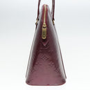 LOUIS VUITTON Monogram Vernis Avalon zip Hand Bag Amarante M91594 LV Auth mr482-3