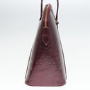 LOUIS VUITTON Monogram Vernis Avalon zip Hand Bag Amarante M91594 LV Auth mr482-4