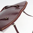 LOUIS VUITTON Monogram Vernis Avalon zip Hand Bag Amarante M91594 LV Auth mr482-6