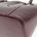LOUIS VUITTON Monogram Vernis Avalon zip Hand Bag Amarante M91594 LV Auth mr482-9