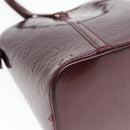 LOUIS VUITTON Monogram Vernis Avalon zip Hand Bag Amarante M91594 LV Auth mr482-14