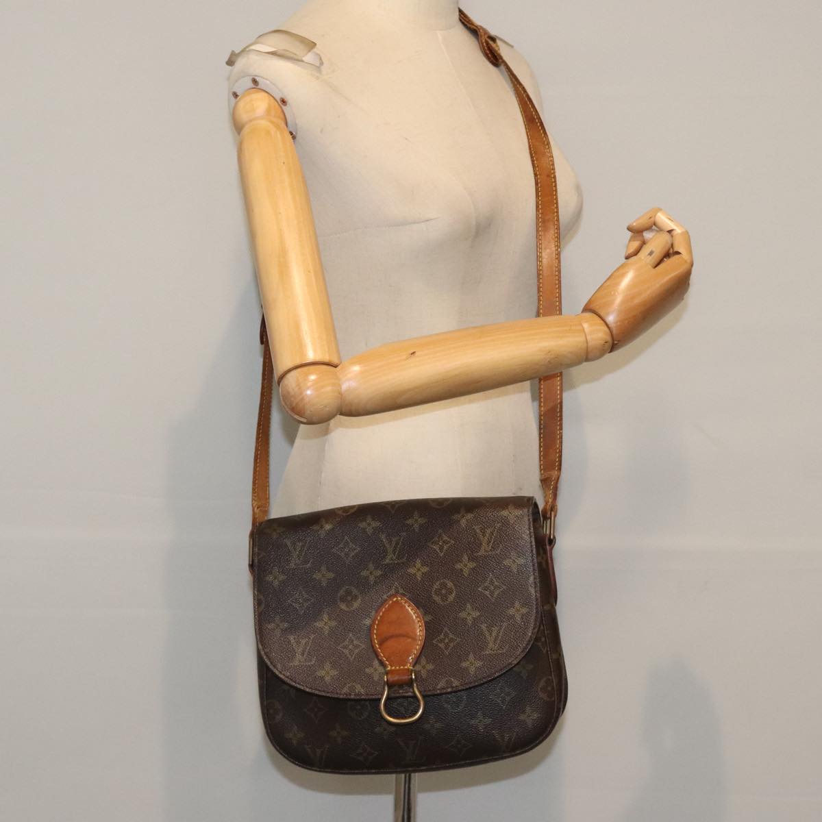 LOUIS VUITTON Monogram Saint Cloud GM Shoulder Bag M51242 LV Auth mr527