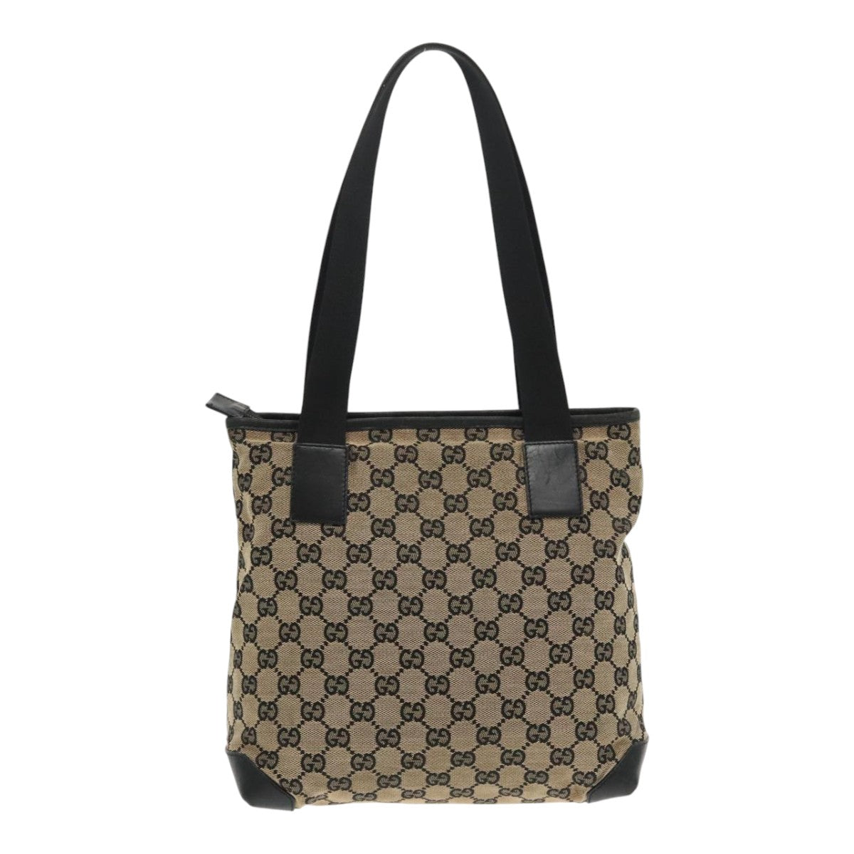 GUCCI GG Canvas Tote Bag Beige 019 0402 1705 Auth mr535