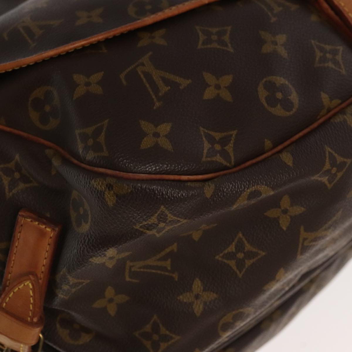 LOUIS VUITTON Monogram Saumur 35 Shoulder Bag M42254 LV Auth mr547