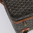 GOYARD Herringbone Trolley PM suitcase PVCCanvas Brown Auth mr552SAM-17