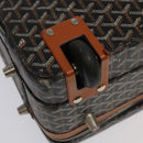GOYARD Herringbone Trolley PM suitcase PVCCanvas Brown Auth mr552SAM-18