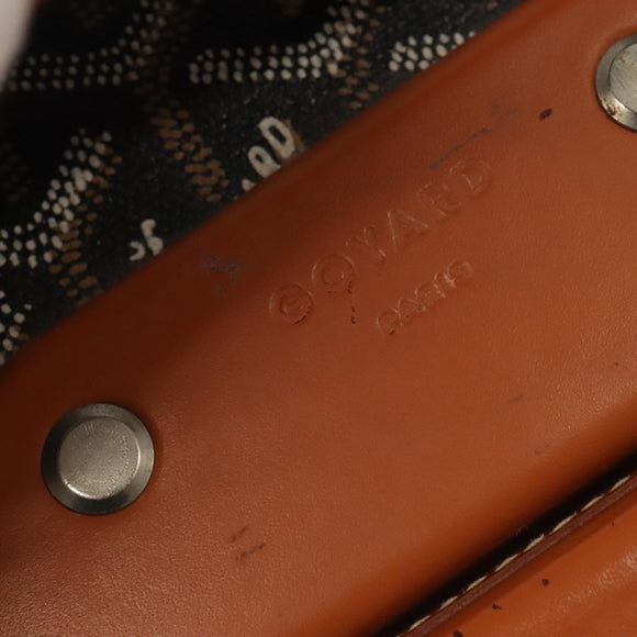 GOYARD Herringbone Trolley PM suitcase PVCCanvas Brown Auth mr552AM