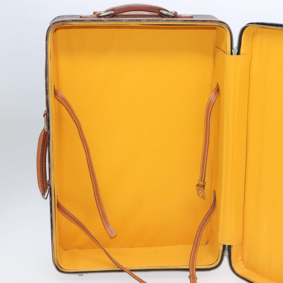 GOYARD Herringbone Trolley PM suitcase PVCCanvas Brown Auth mr552AM