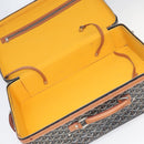 GOYARD Herringbone Trolley PM suitcase PVCCanvas Brown Auth mr552SAM-26