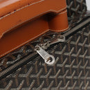 GOYARD Herringbone Trolley PM suitcase PVCCanvas Brown Auth mr552SAM-28