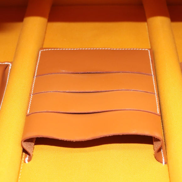 GOYARD Herringbone Trolley PM suitcase PVCCanvas Brown Auth mr552AM