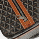 GOYARD Herringbone Trolley PM suitcase PVCCanvas Brown Auth mr552SAM-32