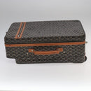 GOYARD Herringbone Trolley PM suitcase PVCCanvas Brown Auth mr552AM-3