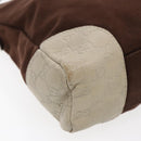 GUCCI Shoulder Bag Canvas Leather Brown White Silver 257301 Auth mr553-14