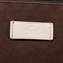 GUCCI Shoulder Bag Canvas Leather Brown White Silver 257301 Auth mr553-17