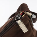 GUCCI Shoulder Bag Canvas Leather Brown White Silver 257301 Auth mr553-10