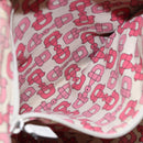 GUCCI Shoulder Bag Canvas Leather Brown White Silver 257301 Auth mr553-21