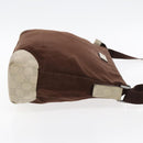 GUCCI Shoulder Bag Canvas Leather Brown White Silver 257301 Auth mr553-3