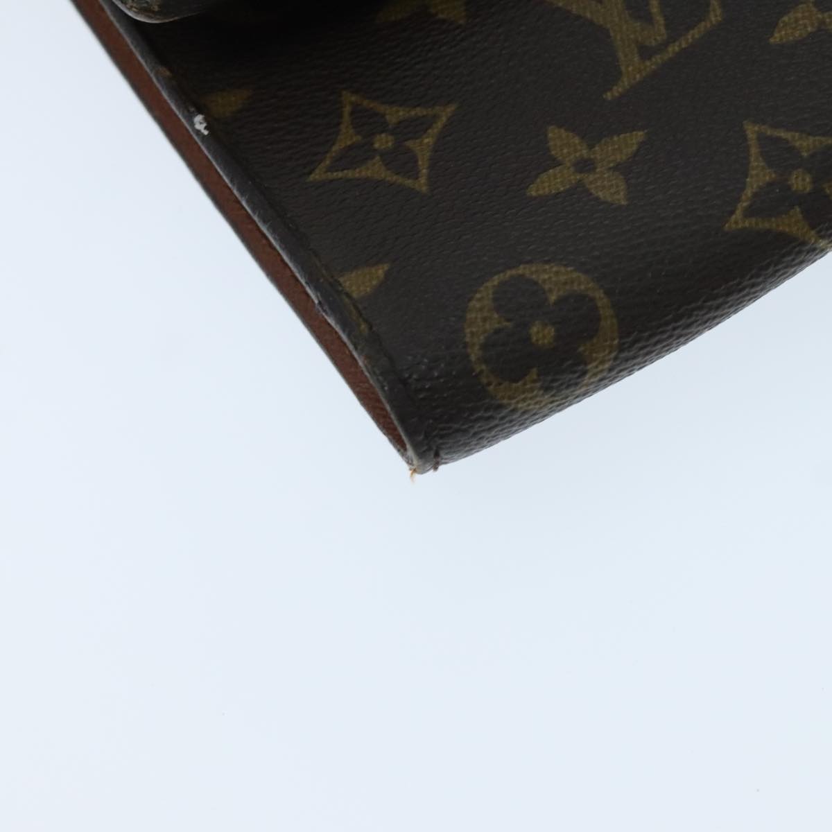 LOUIS VUITTON Monogram Porte Envelope Clutch Bag M51801 LV Auth mr584