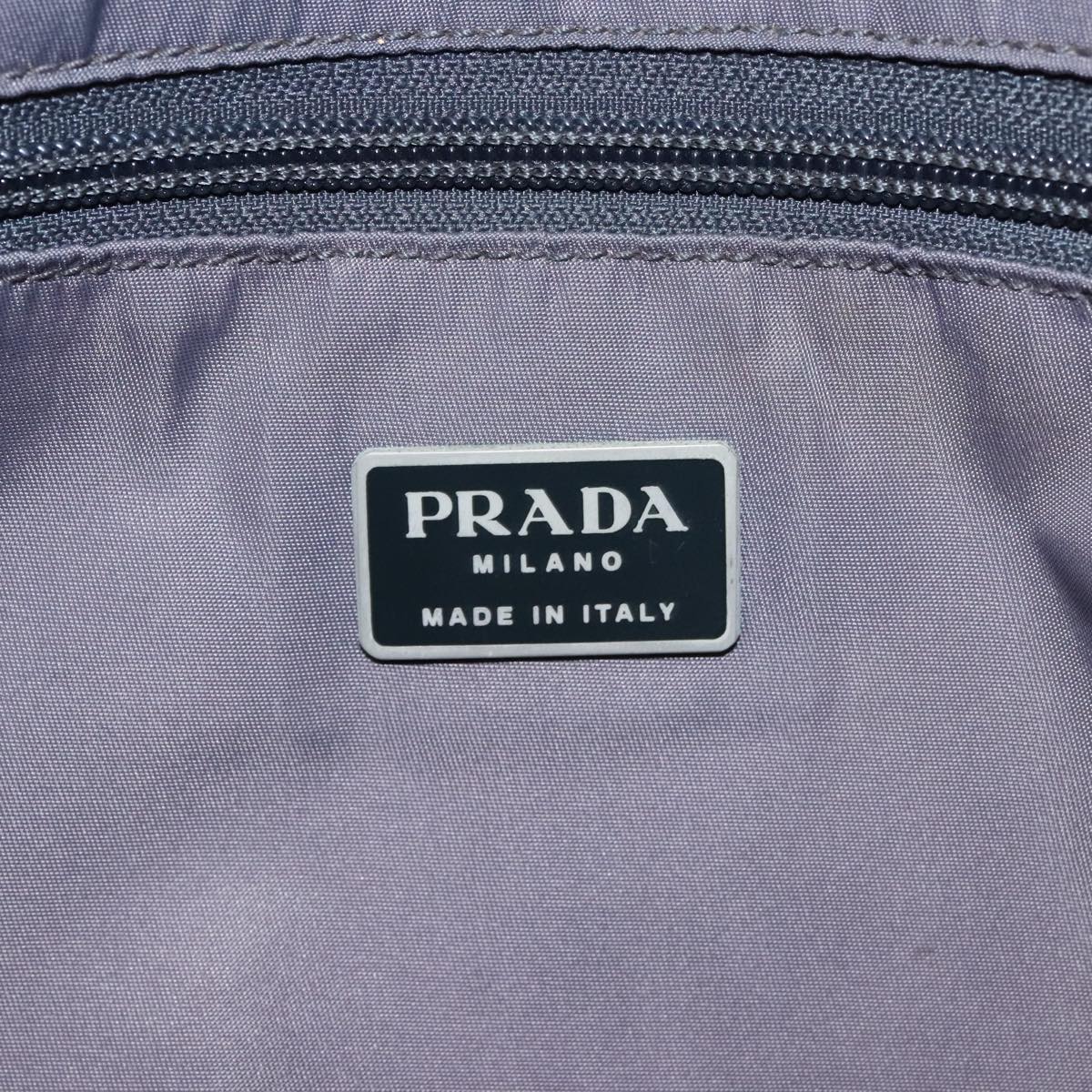 PRADA Tote Bag Nylon Gray Auth mr612