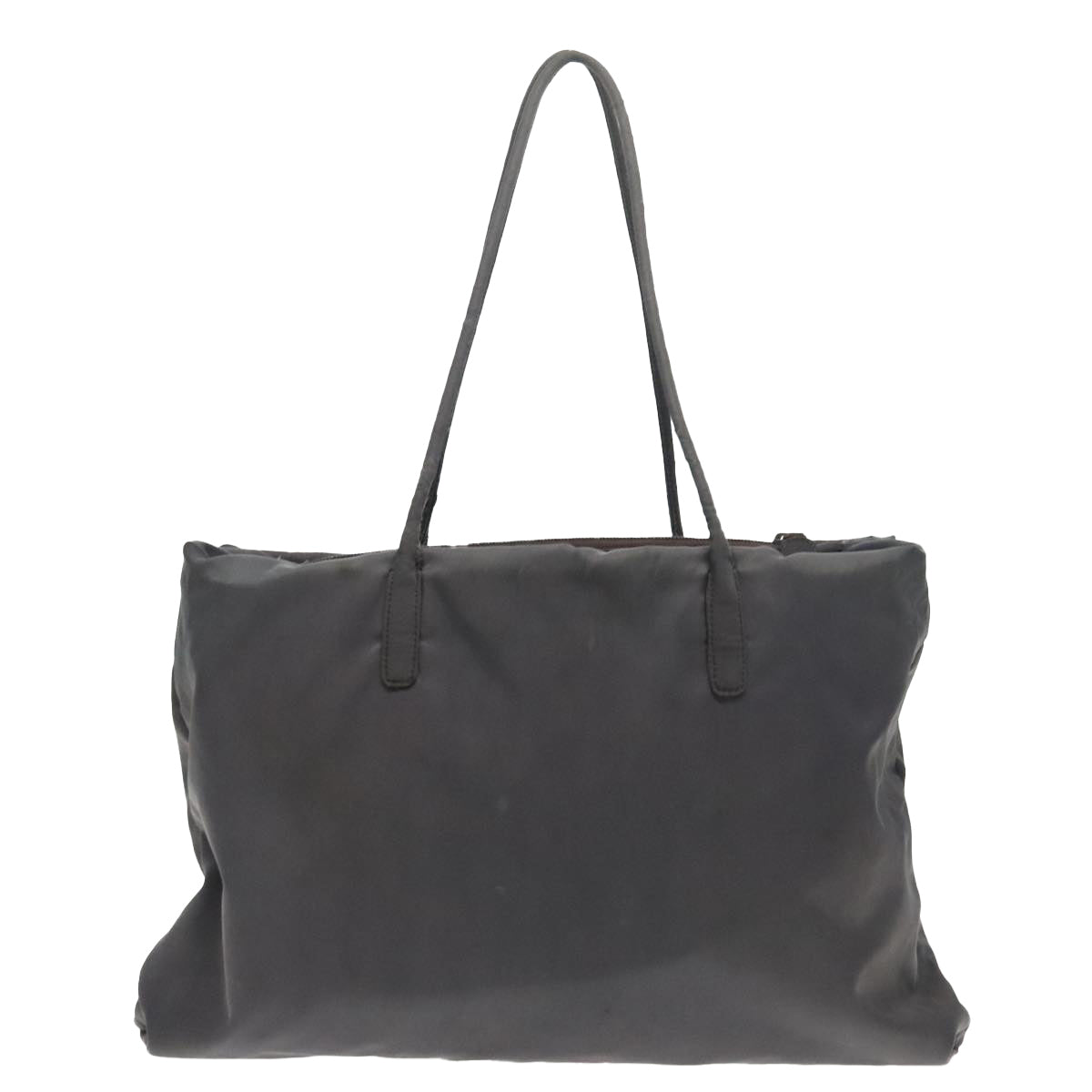 PRADA Tote Bag Nylon Gray Auth mr612