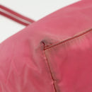 PRADA Tote Bag Nylon Pink Silver Auth mr613-14