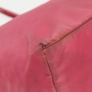 PRADA Tote Bag Nylon Pink Silver Auth mr613-16