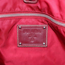 PRADA Tote Bag Nylon Pink Silver Auth mr613-18