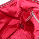 PRADA Tote Bag Nylon Pink Silver Auth mr613-21