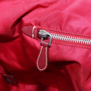 PRADA Tote Bag Nylon Pink Silver Auth mr613-22