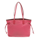 PRADA Tote Bag Nylon Pink Silver Auth mr613-2