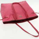 PRADA Tote Bag Nylon Pink Silver Auth mr613-6