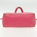 PRADA Tote Bag Nylon Pink Silver Auth mr613-5