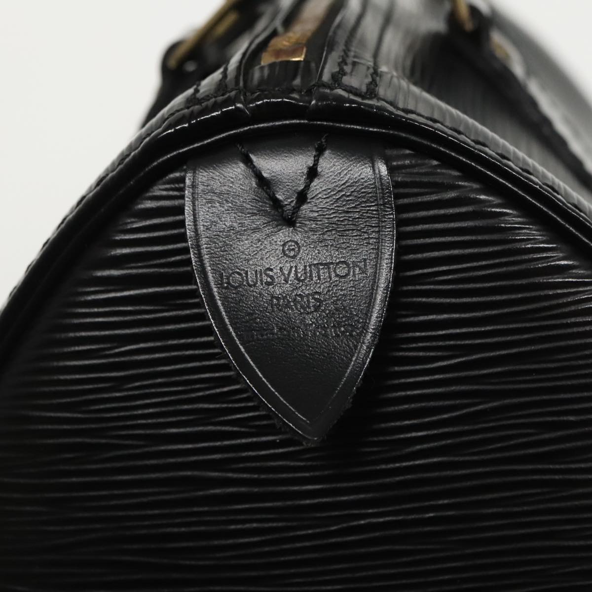 LOUIS VUITTON Epi Speedy 25 Hand Bag Black M43012 LV Auth mr631