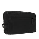 GUCCI Clutch Bag Nylon Black Silver Auth mr639-1