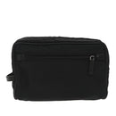 GUCCI Clutch Bag Nylon Black Silver Auth mr639-2