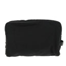 GUCCI Clutch Bag Nylon Black Silver Auth mr639-3