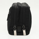 GUCCI Clutch Bag Nylon Black Silver Auth mr639-4