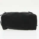 GUCCI Clutch Bag Nylon Black Silver Auth mr639-9