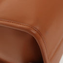 MCM Hand Bag Leather 2way Brown Silver Auth mr659-14