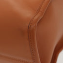 MCM Hand Bag Leather 2way Brown Silver Auth mr659-9