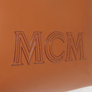 MCM Hand Bag Leather 2way Brown Silver Auth mr659-10
