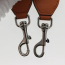 MCM Hand Bag Leather 2way Brown Silver Auth mr659-24