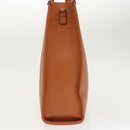 MCM Hand Bag Leather 2way Brown Silver Auth mr659-4